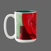 Velvet Red Rose Mug by smilodonart Velvet Red Rose Mug