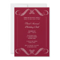Velvet red symphony flourish corporate event party invitation