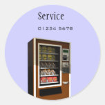 vending machine service tag stickers