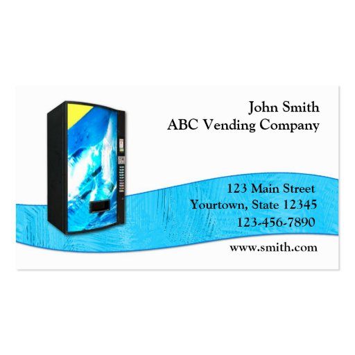Vending Service Business Card (front side)