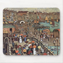 Venecia por Prendergast, impresionismo del poste d Alfombrilla De Ratones