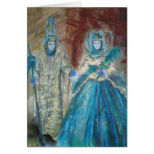 Venetian Carnival Greeting Card