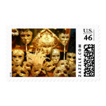 Venetian Carnival Masks Stamp