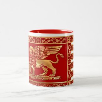 Venetian Flag Two-Tone Coffee Mug