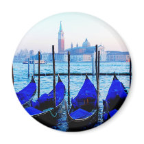 Venetian Gondolas Refrigerator Magnet