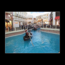 Venetian Las Vegas Gondolas Photo Postcard postcards