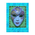 Venetian Mask 2 postcards by sblinder Venetian Mask 2 postcards