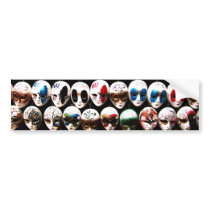 Venetian Masks Bumper Sticker bumper stickers