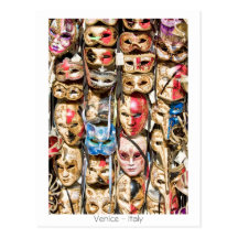 Venetian Masks Postcards