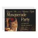 Venetian Nights Masquerade Party Invitation invitation