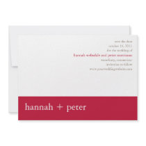 Venetian Red Banner :: Save the Date Announcement invitations by CSWedding Venetian Red Banner :: Save the Date Announcement invitations