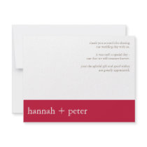 Venetian Red Banner :: Thank You Card invitations by CSWedding Venetian Red Banner :: Thank You Card invitations