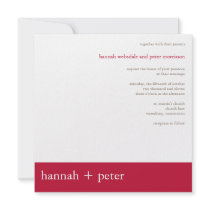 Venetian Red Banner :: Wedding Invitation by CSWedding Venetian Red Banner :: Wedding Invitation
