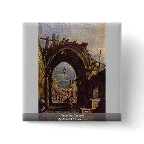 Venetian Vedute By Guardi Francesco Pinback Button