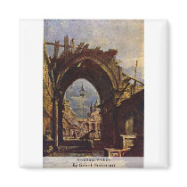 Venetian Vedute By Guardi Francesco Fridge Magnets