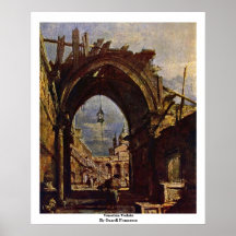 Venetian Vedute By Guardi Francesco Poster