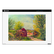 Veneux-Nadon in the spring by Alfred Sisley 15" Laptop Skins