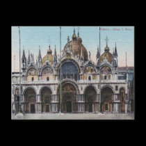 Venezia Chiesa San Marco Vintage Postcard