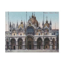 Venezia Chiesa San Marco Vintage Postcard by Firecrackinmama Venezia Chiesa San Marco Vintage Postcard