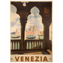 Venezia poster design t-shirts by VanityBarn Venezia poster design t-shirts