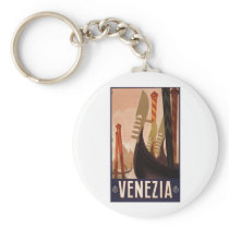 Venezia travel poster 1920 Venice, Italy Key Chains