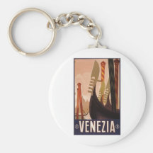 Venezia travel poster 1920 Venice, Italy Key Chains
