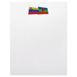 Venezuela and Amazonas Waving Flags Letterhead Template