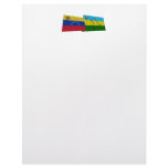 Venezuela and Anzoátegui Waving Flags Letterhead Template