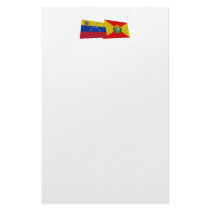Venezuela and Aragua Waving Flags Stationery Paper