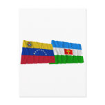 Venezuela and Barinas Waving Flags Post Card