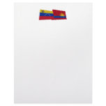 Venezuela and Carabobo Waving Flags Letterhead Template