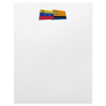 Venezuela and Cojedes Waving Flags Letterhead Template