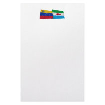 Venezuela and Dependencias Federales Waving Flags Personalized Stationery