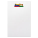 Venezuela and Lara Waving Flags Stationery Design