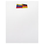 Venezuela and Miranda Waving Flags Personalized Letterhead