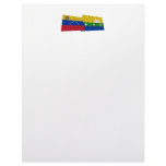 Venezuela and Nueva Esparta Waving Flags Letterhead Design