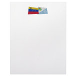 Venezuela and Sucre Waving Flags Letterhead Design