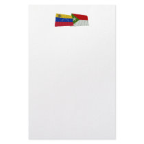 Venezuela and Trujillo Waving Flags Stationery