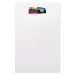 Venezuela and Zulia Waving Flags Customized Stationery
