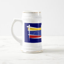 Venezuela Brush Flag Coffee Mugs