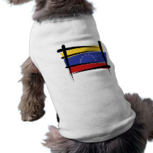 Venezuela Brush Flag Pet Tee