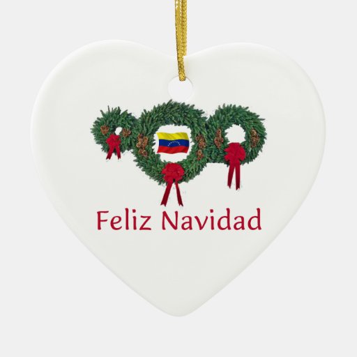 venezuela christmas 2 double sided heart ceramic christmas venezuela christmas 2 double sided heart ceramic christmas