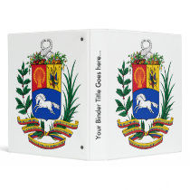 Venezuela Coat of Arms detail 3 Ring Binder