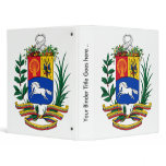 Venezuela Coat of Arms detail 3 Ring Binder