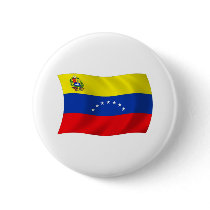 Venezuela Flag Button by LivingFlags2 Venezuela Flag Button