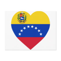 Venezuela Flag Heart postcards by Vexillophile Venezuela Flag Heart postcards