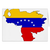 Venezuela flag map cards by FlagStore Venezuela flag map cards