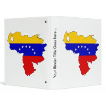Venezuela Flag Map full size Vinyl Binders