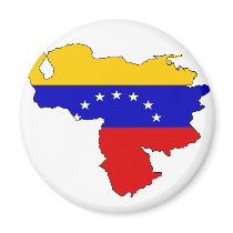 Venezuela flag map magnets