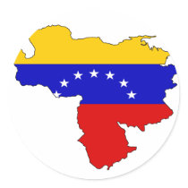 Venezuela flag map stickers by FlagStore Venezuela flag map stickers